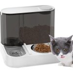 Distributeur automatique de nourriture pour chats 2 en 1, distributeur automatique de nourriture pour ...