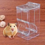 Distributeur automatique de nourriture pour hamster, bol de nourriture pour animaux, plastique durable, ...