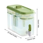 Distributeur de boissons avec clics de robinet, bouilloire froide, rcipient pour jus, th glac, limonade, ...