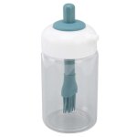 Distributeur bouteille d'huile en verre, bouteille d'huile transparente et brosse pour la vinaigrette ...