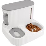 Distributeur croquettes & eau automatique a gravit 2 - en - 1 - contenance 850 ml - gamelle chat, chatons, ...