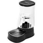 Distributeur d'eau pour animaux de compagnie de 6 l, gamelles pour chat avec bol en acier inoxydable, ...