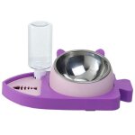 Distributeur d'eau en forme de petit poisson 3 en 1, remplissage automatique, bol pour chat et chien, ...