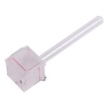 Distributeur d'eau en tube de verre transparent de 4x4x4cm avec zone active fourchettes de ferme maison ...