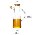 Distributeur d'huile en verre, bouteille d'huile d'olive de cuisine, pot de sauce etanche, bouteille ... Distributeur d'huile en verre, bouteille d'huile d'olive de cuisine, pot de sauce etanche, bouteille ...