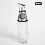Distributeur d'huile et de vinaigre en verre, verseur doseur d'huile pour cuisine a large ouverture