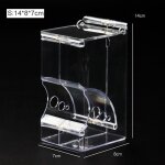 Distributeur de nourriture en plastique pour hamster, transparent, automatique, pour animal domestique, ...