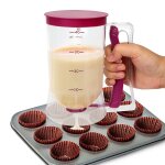 Distributeur de p�te a farine 2022 ml, pour cupcake, biscuits, muffins, tasse a mesurer, cr�me, speratateur, ...