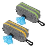 Distributeur sacs d�jections canines - 2 fermetures eclair - ressort durable