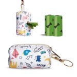 Distributeur de sacs a excr�ments pour chiens, support pour attache de laisse, convient a la plupart ...