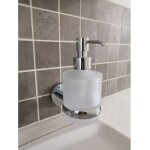 Distributeur de savon colorado en verre et laiton chrom� 200 ml - -