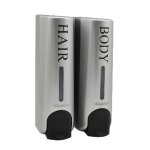 Distributeur de savon liquide mural double silos