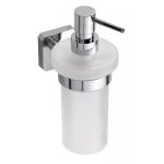 Distributeur de savon liquide mural tasi en laiton chrom� et en verre / 230 ml - -