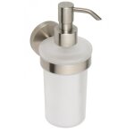 Distributeur de savon liquide neo en acier inoxydable, en verre 250ml / 19x10x7, 5cm - -