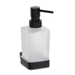 Distributeur de savon liquide nero en laiton noir et verre / 250ml - -
