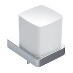 Distributeur de savon liquide trend avec coupelle t�lescopique, verre cristal chrom� satin�