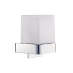 Distributeur de savon mural nil en laiton chrom� et verre 200 ml - chrom� - chrom� - -