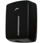 Distributeur de serviettes - jofel - zig - zag - noir - 50% abs recycl� - s�curis� avec serrure