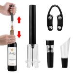 Distributeur de vin 4 pièces / ensemble, type de broche de coupe - vin, pompe a air, ouvre - vin, pression ... Distributeur de vin 4 pièces / ensemble, type de broche de coupe - vin, pompe a air, ouvre - vin, pression ...