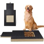 Dog claw sander with snack box and treats scratcher for nails without stress, sandpaper scraping board ...