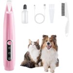Dog clippers with led light, 9 mm mini blade, professional wireless dog clippers, usb rechargeable for ...