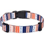 Dog collar, trendy pattern with quick release buckle, bohemia, flora, flower, tribal design, classic ...