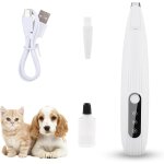 Dog paw clipper with led light wireless hair trimmer for dogs, cats, paws, eyes, ears, face, body
