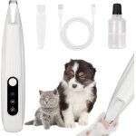 Dog trimmer, cat shaver, dog clipper, dog clipper, dog paw trimmer, silent pet clipper rechargeable with ...