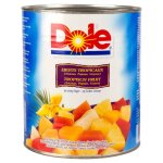 Dole fruits tropicaux en sirop l�ger, m�lange exotique de fruits frais, bo�te 3000g