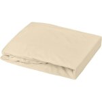 Domiva drap housse + alese - 70 x 140 cm - 100% coton - blanc / cailloux