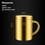 Dor� - 400 ml - tasse thermos double couche en acier inoxydable 304, anti - br�lure, tasse avec jules, ...