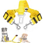 Double ceinture pour 2 chiens - laisse rflchissante rglable de scurit en nylon elastique - harnais ...