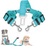 Double ceinture pour 2 chiens - laisse rflchissante rglable de scurit en nylon elastique - harnais ...