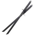 Double epee ninja black ninjato 2 en 1 sabre
