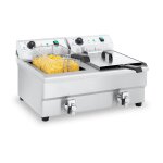 Double friteuse ?lectrique - 2 x 16 litres avec robinet de vidange Double friteuse ?lectrique - 2 x 16 litres avec robinet de vidange