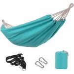 Double hamac de voyage, turquoise