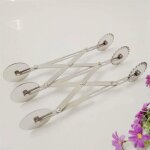 Double roulette extensible multi - coupe pour pâte a gâteaux 6 roues acier inox Double roulette extensible multi - coupe pour pâte a gâteaux 6 roues acier inox