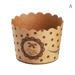 Doublures de cupcake a muffin moyen, gobelets en papier kraft, emballage de gteau de mariage, moule ...