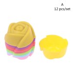 Doublures de mini cupcakes en silicone de qualité alimentaire, 12 pièces, outils de gâteaux, moule a ... Doublures de mini cupcakes en silicone de qualité alimentaire, 12 pièces, outils de gâteaux, moule a ...