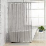 Doublure de rideau de douche �cologique et hydrofuge ¿ eva transparent pour salles de bains, camping ...