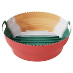 Doublures en silicone rutilisables pour friteuse a air, bol rsistant a la chaleur, remplacement de ...