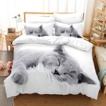 Doux confortable housses de couettes microfibre parure lit personnes fille x cm parure housse couette ...