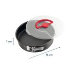 Dr. oetker 1010 moule a charnière rond avec couvercle de transport 26 cm, moule a manqué couvercle, moule ... Dr. oetker 1010 moule a charnière rond avec couvercle de transport 26 cm, moule a manqué couvercle, moule ...