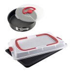 Dr oetker 9922850 ensemble de 2 plaques de cuisson avec couvercle, plaque de cuisson, moule a manqué ... Dr oetker 9922850 ensemble de 2 plaques de cuisson avec couvercle, plaque de cuisson, moule a manqué ...