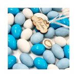 Dragees amandes 1kg blanc bleu caraibes