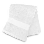 Drap de bain en coton 500 gr / m2 100x140 cmv lagune blanc, par soleil d'ocre