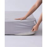 Drap double elastique en bambou belle - gris