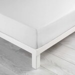 Drap housse 100% coton blanc 160 x 200 cm