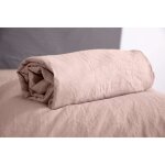 Drap housse 100% microfibre lav�e rose poudr� 140 x 190 cm