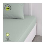 Drap housse 2 personnes uni coton grand bonnet 160x200 cm